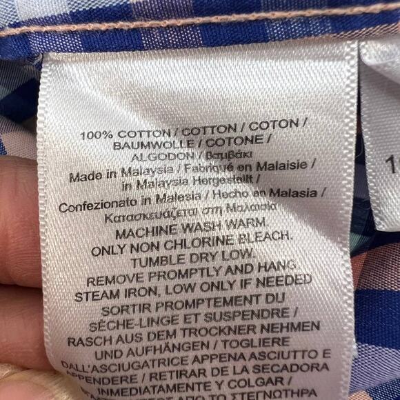 Brooks Brothers Regent The Original Polo Shirt Men's Size L Long Sleeve Plaid - Picture 10 of 10